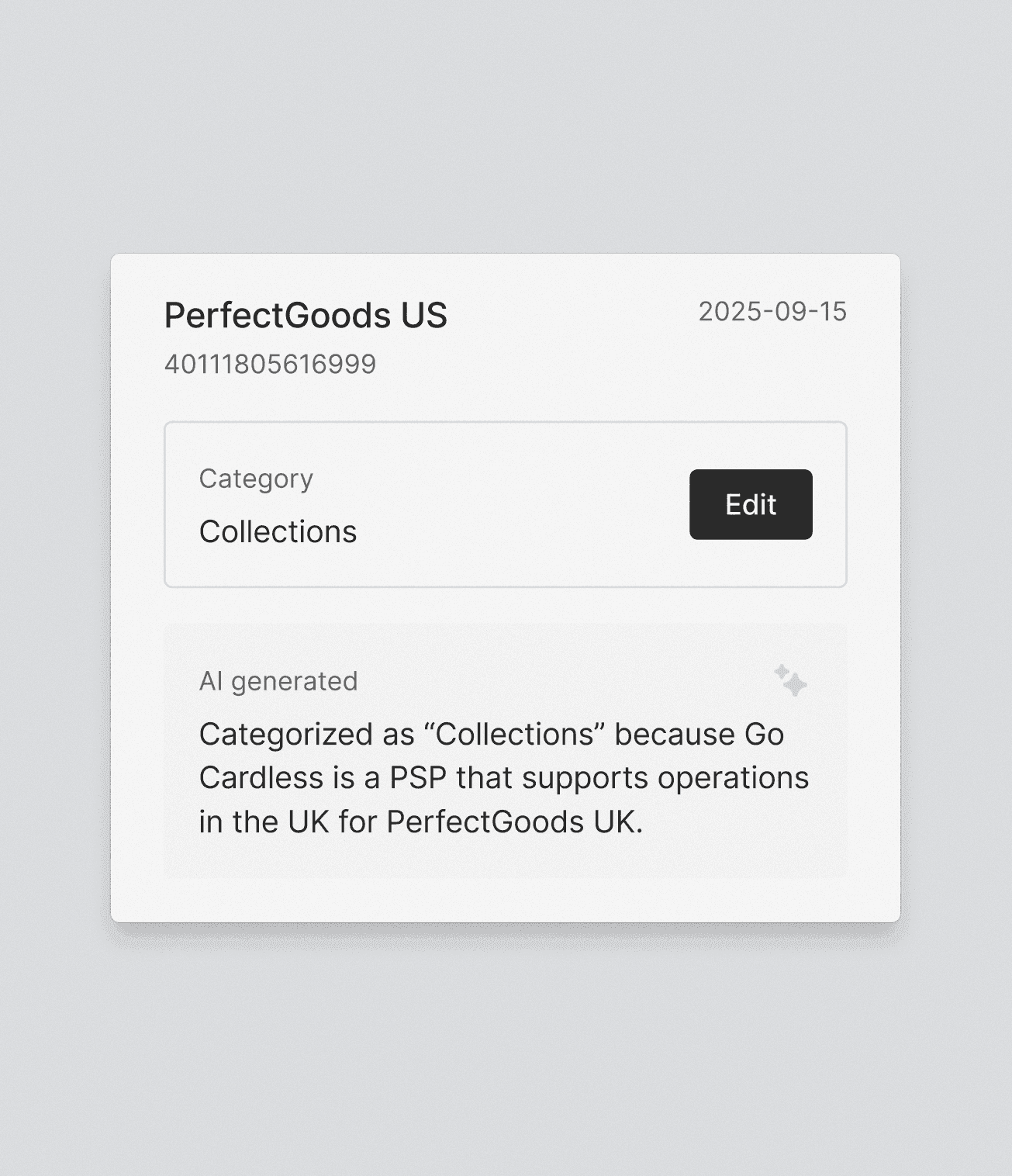 Contextual AI Categorisation
