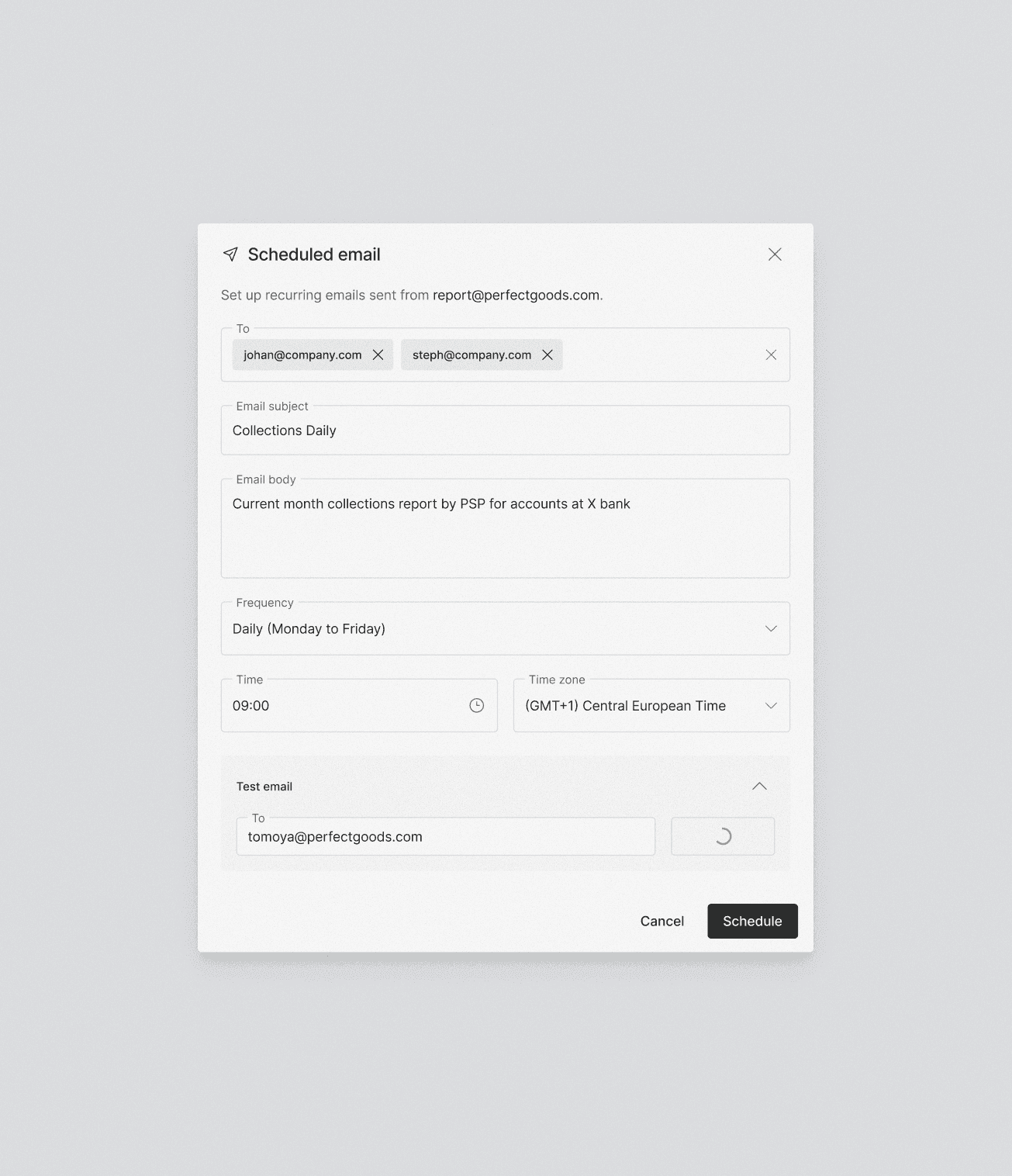 Scheduled reports and stakeholder delivery